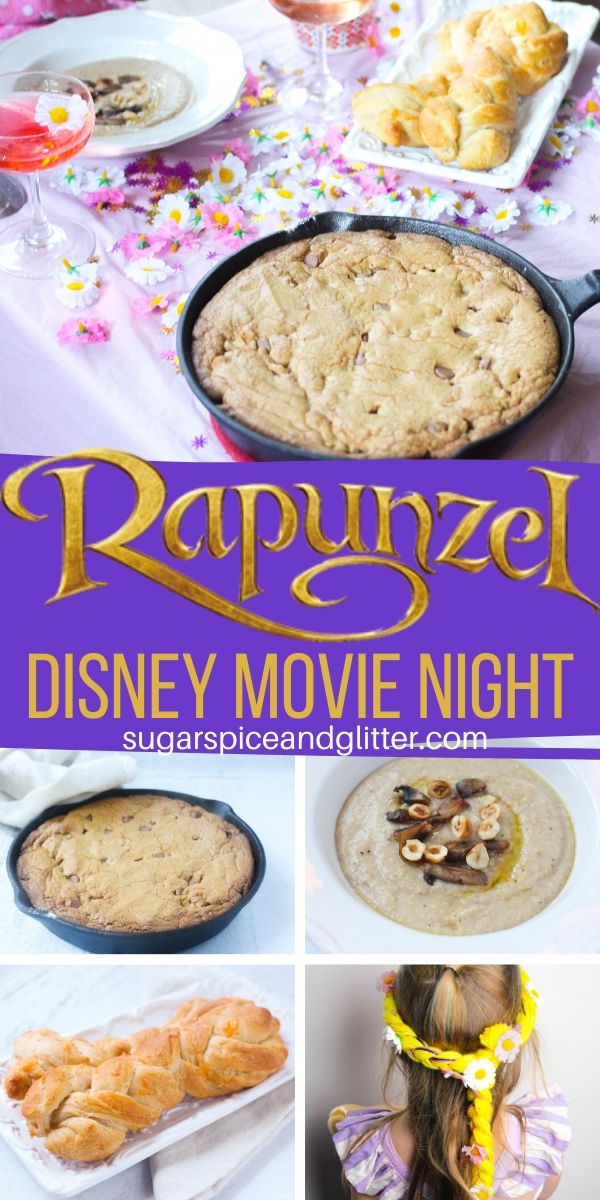 How to plan the perfect Tangled movie night with your family - crafts, themed menu, decor and a free printable planner!