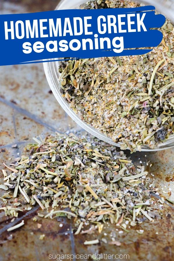 Make your own Greek seasoning in less than 5 minutes. Perfect for grilling, Greek salad, or a homemade gift for the Greek food lover in your life