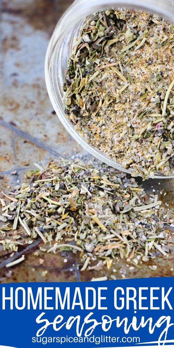 How to make homemade Greek seasoning from scratch for all of your favorite Greek recipes or homemade Greek salad dressing