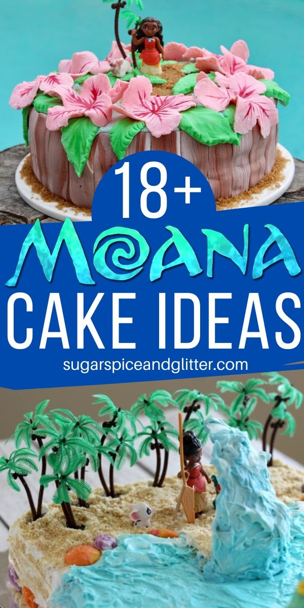 18 of the BEST Moana Cake Ideas - from simple slab cakes to ornate show-stoppers, you will find the perfect cake for your Moana party here!