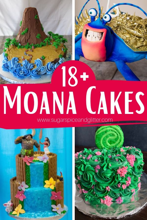 Find the perfect Moana Cake for your Moana Party! All of the cakes in this post feature full recipe tutorials for step-by-step instructions (no more just looking at a picture and trying to guess!)