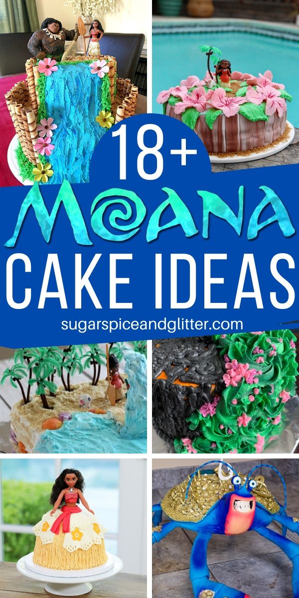 The BEST Moana Cake Ideas for a Moana Birthday Party. Each of these cakes comes with a complete tutorial on how to make it (no more frustrating picture-only inspiration that leaves you to figure out how to make it on your own)
