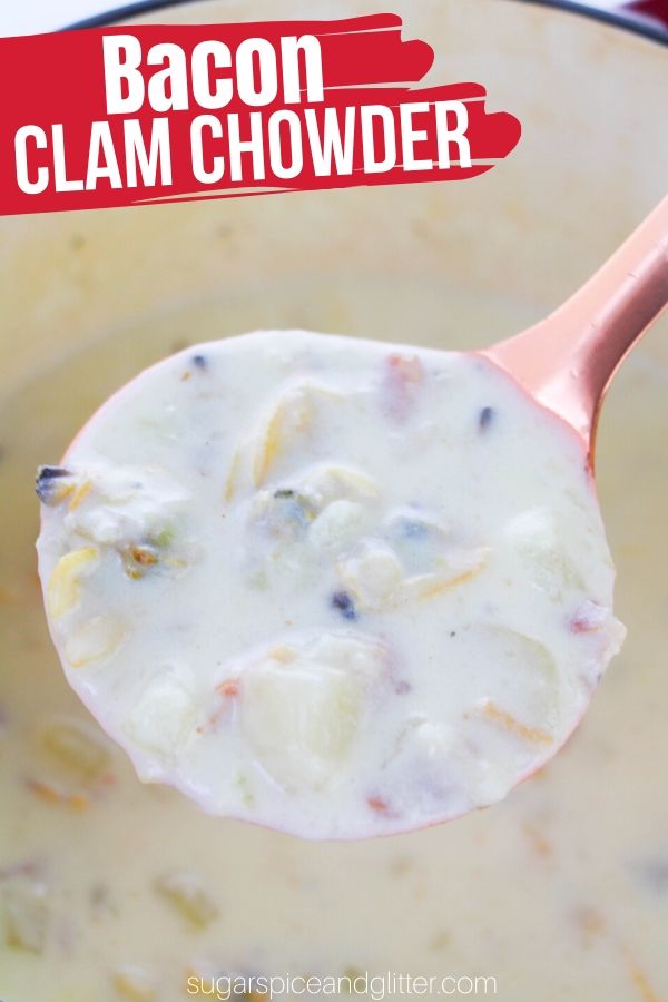 Simply the best clam chowder recipe you will ever taste - you'll never want the canned stuff again! Super easy with just a few ingredients and plenty of meaty clams