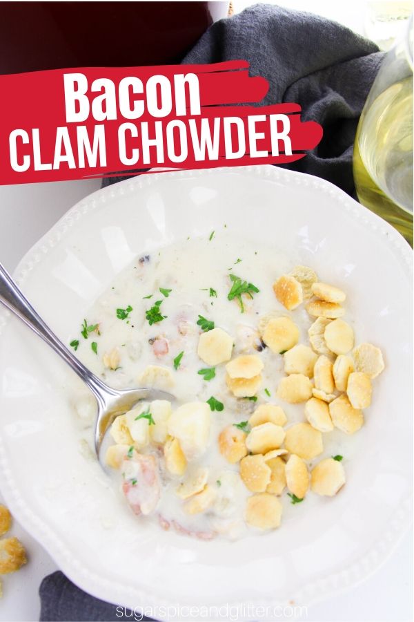 Super simple bacon clam chowder recipe from Anthony Bourdain's Appetites cookbook. This seafood classic is comfort food at its finest and will ruin the canned stuff for you permanently