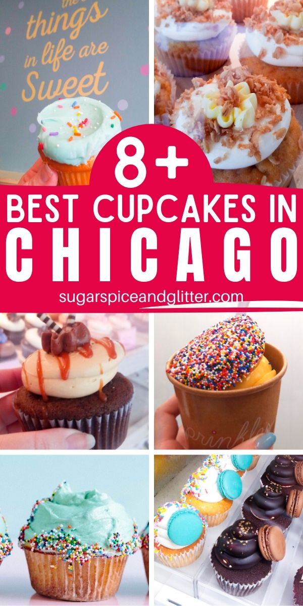 Where to find the BEST cupcakes in Chicago, the perfect way to satisfy your sweet tooth on your Chicago Family Vacation.
