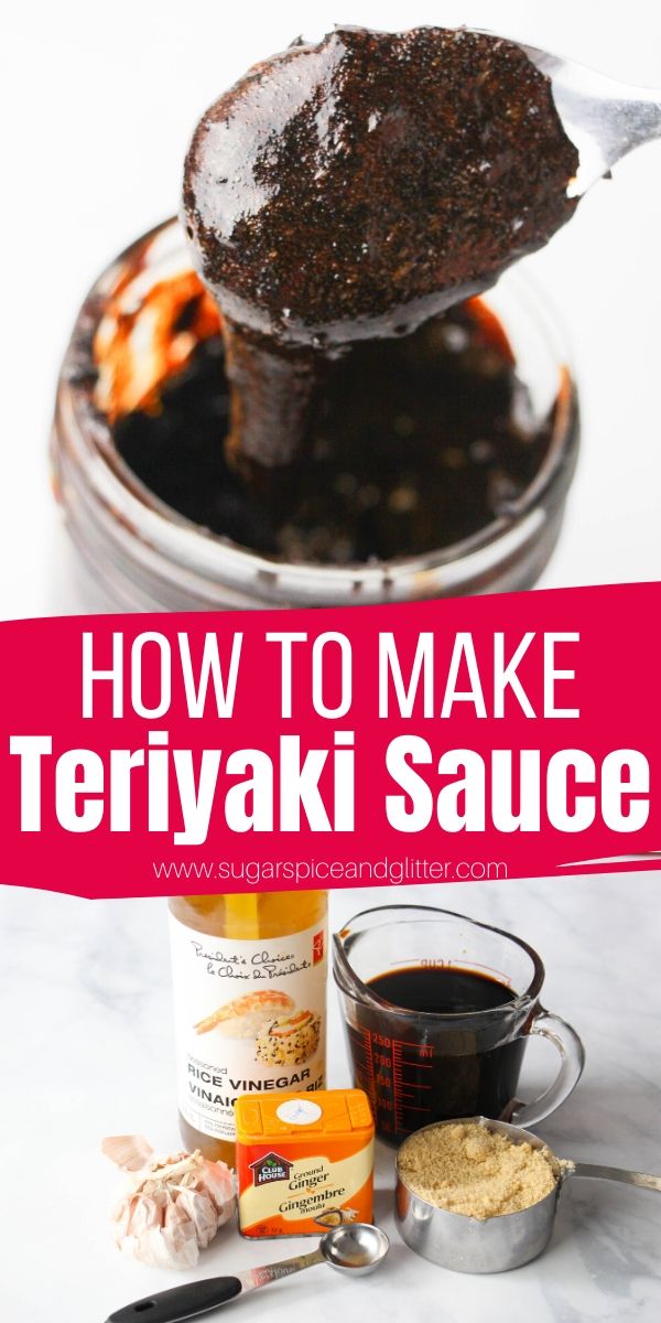 How to make Homemade Teriyaki Sauce with just 5 ingredients. Skip store-bought and make this sweet-savory sauce at home in just 10 minutes