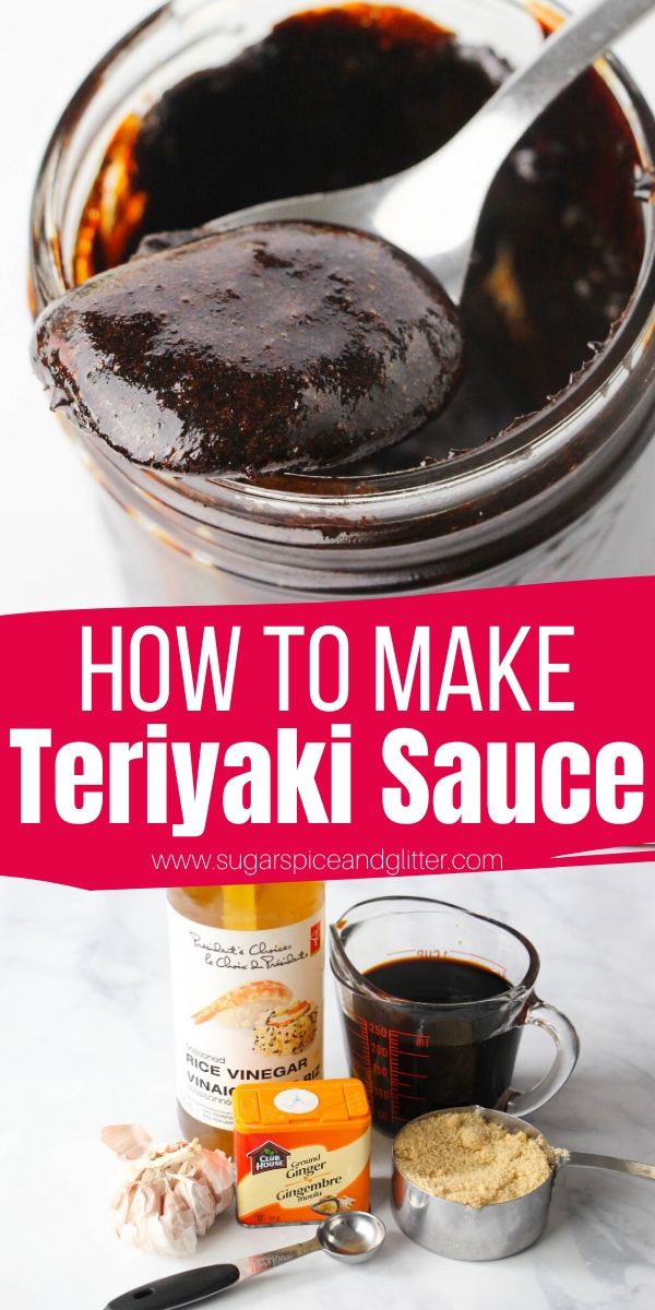 How to make Homemade Teriyaki Sauce with just 5 ingredients. Skip store-bought and make this sweet-savory sauce at home in just 10 minutes