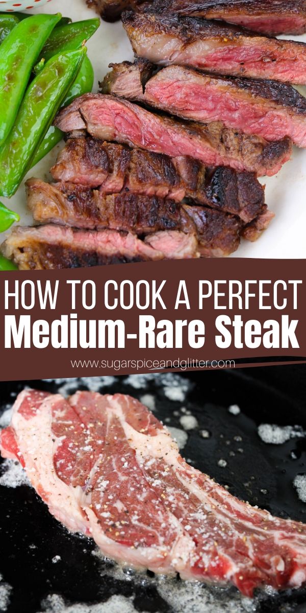 Everything you need to know to cook a perfect Medium Rare Steak. Step-by-step guide plus tips on best cuts, how to get a crunchy, caramelized sear, and how to check doneness without a meat thermometer.