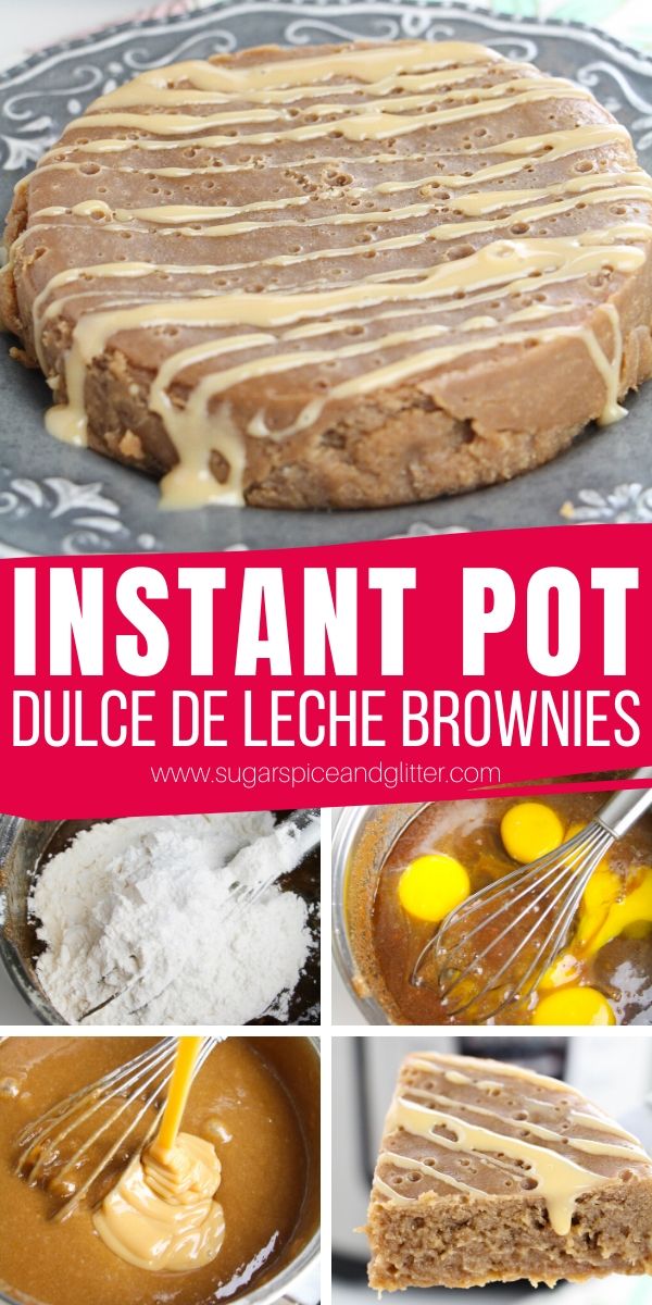 A super simple recipe for Instant Pot Brownies made with homemade dulce de leche. Rich, fudgy and indulgent, these brownies are for the true dulce de leche fans