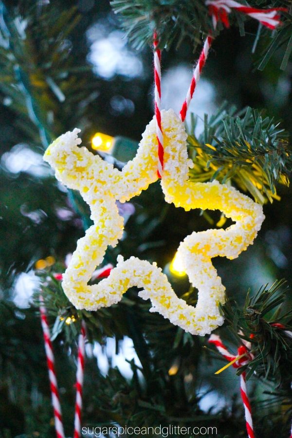 Borax Star Ornaments: Christmas Science Project