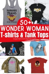 wonder woman t-shirts and tank tops