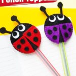 Ladybug Pencil Topper Sewing Craft