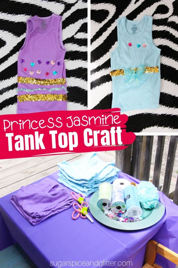 Kid-made Jasmine Tank Party Craft