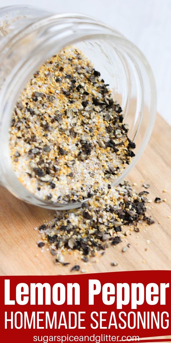 A homemade lemon pepper seasoning is the perfect way to elevate roasted vegetables, seafood or pork! Skip the preservatives and make it yourself for a fraction of the cost of store-bought seasonings