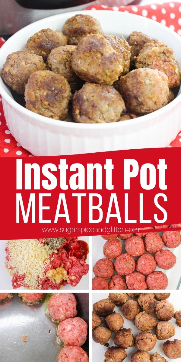 How to make meatballs in the Instant Pot. This Instant Pot Italian Meatballs recipe is super quick and easy and results in the juiciest, most flavorful meatballs - way better than anything you can find frozen!