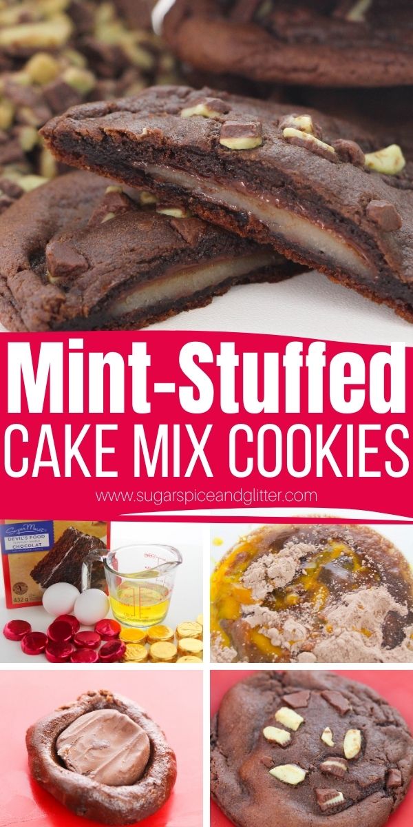 How to make mint stuffed chocolate cookies, a delicious and indulgent recipe ready from start to finish in less than 20 minutes and with just 5 ingredients