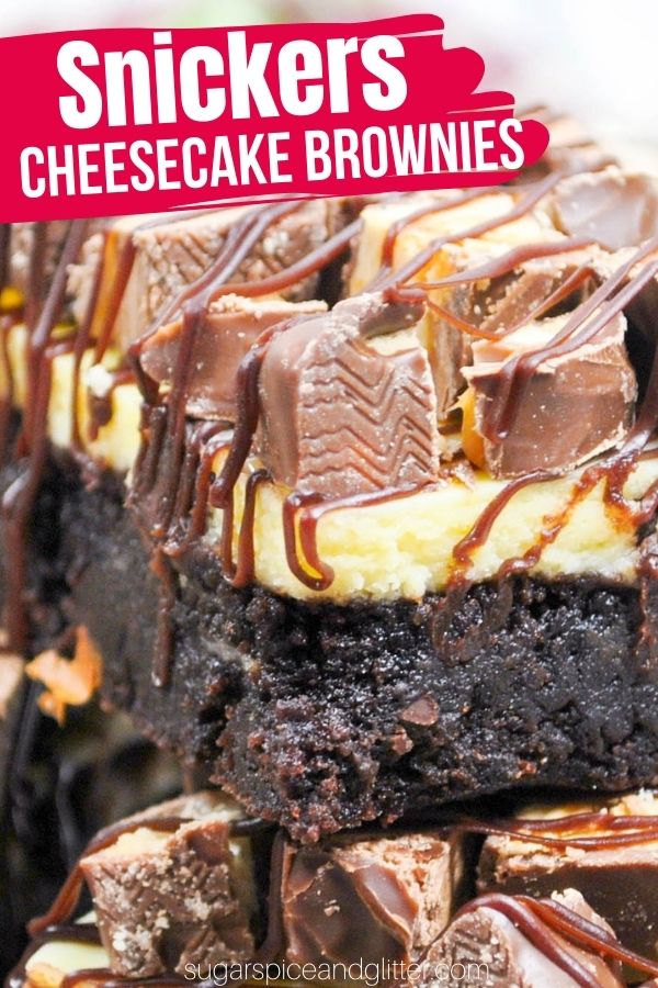 Snickers Cheesecake Brownies