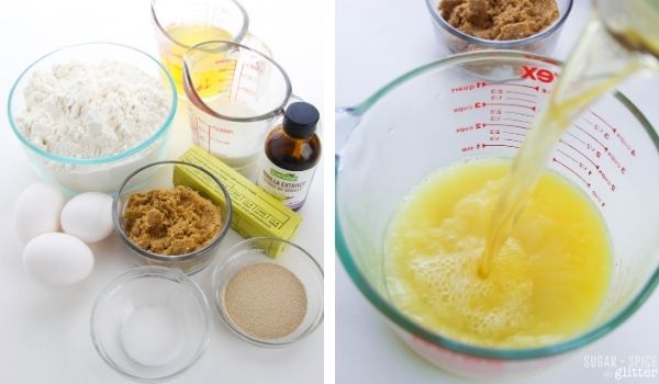 in-process images showing how to make Hawaiian dinner rolls