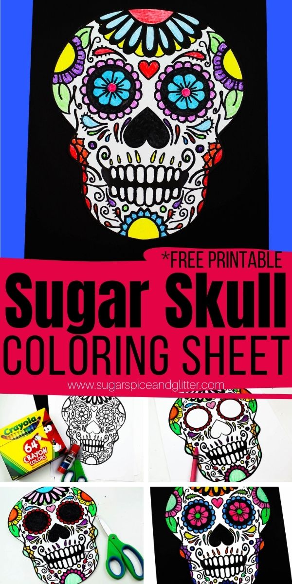 Learn about Sugar Skulls and their significance while making this gorgeous sugar skull craft for kids