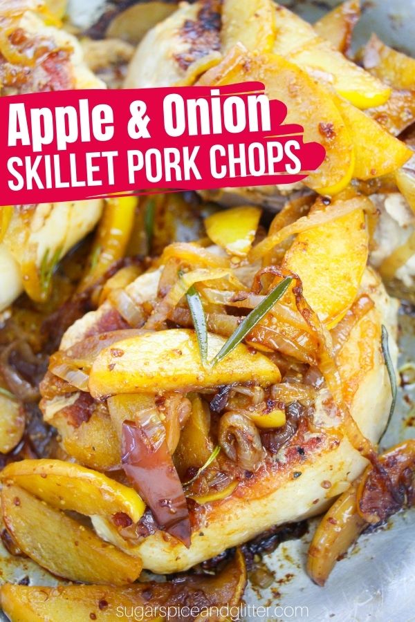 Skillet Pork Chops with Apples and Onions (with Video)