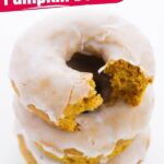 Baked Pumpkin Donuts with Crunchy Vanilla Glaze