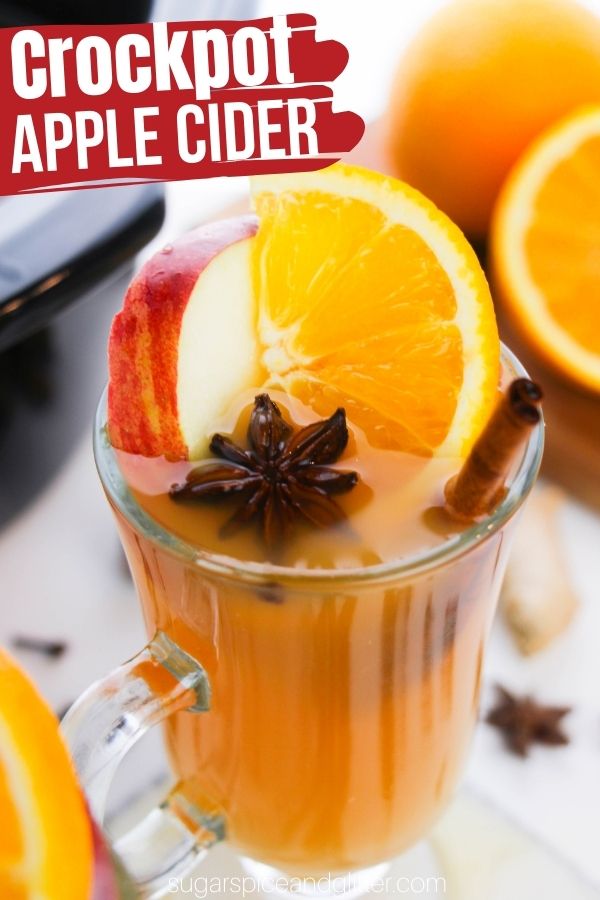 This Crockpot Apple Cider is a delicious fall drink the whole family will love - plus it's perfect for parties! It will make your home smell amazing and your mouth water