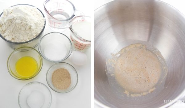 in-process images showing how to make Texas Roadhouse rolls