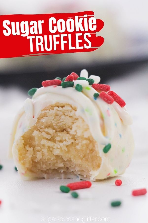 Christmas Sugar Cookie Truffles
