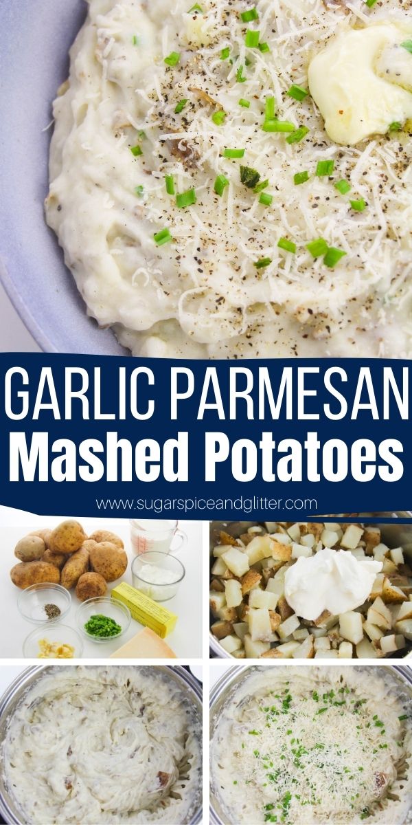 How to make steakhouse-quality Garlic Parmesan mashed potatoes at home in less than 30 minutes. These melt-in-your-mouth creamy mashed potatoes are incredibly flavorful and the ultimate potato side dish for any meal