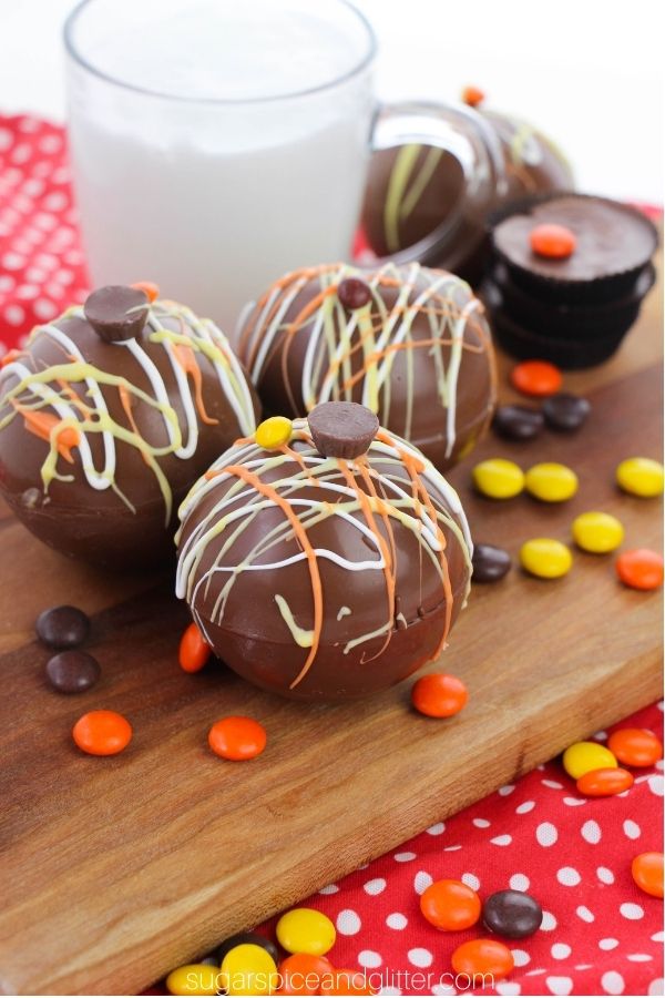 Reese's Pieces Hot Chocolate Bomb