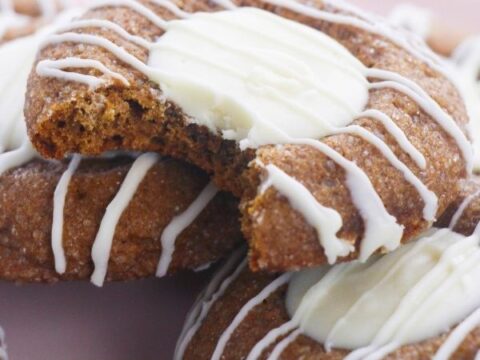 White Chocolate Thumbprint Gingerbread Cookies (with Video