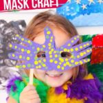 Mardi Gras Handprint Mask