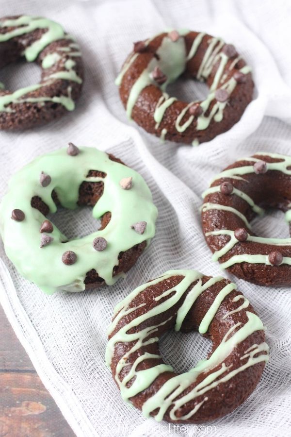 Mint Chocolate Donuts