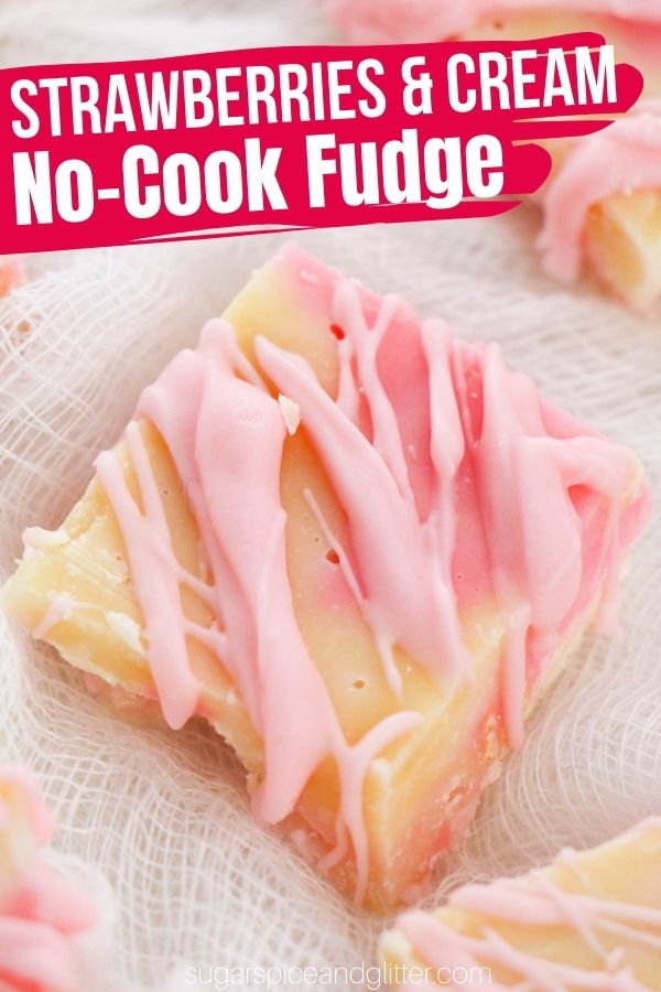No Cook Strawberry Fudge