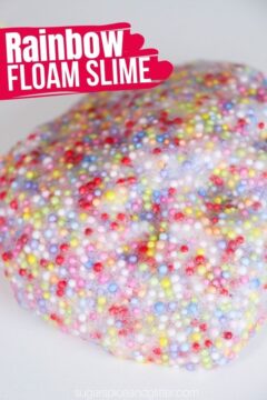 Rainbow Floam Slime (with Video)