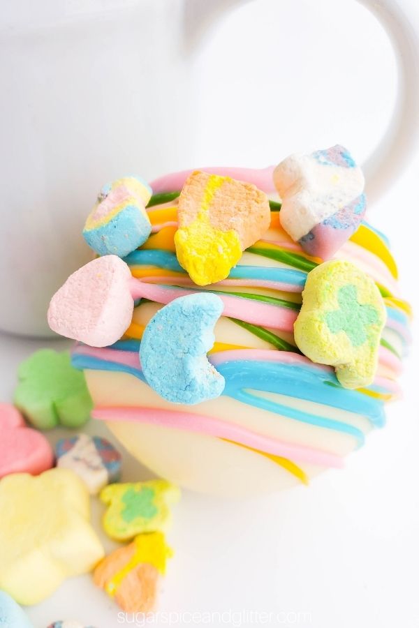 Lucky Charms Hot Chocolate Bombs