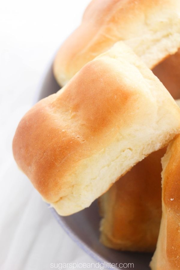 close-up image of a bread roll
