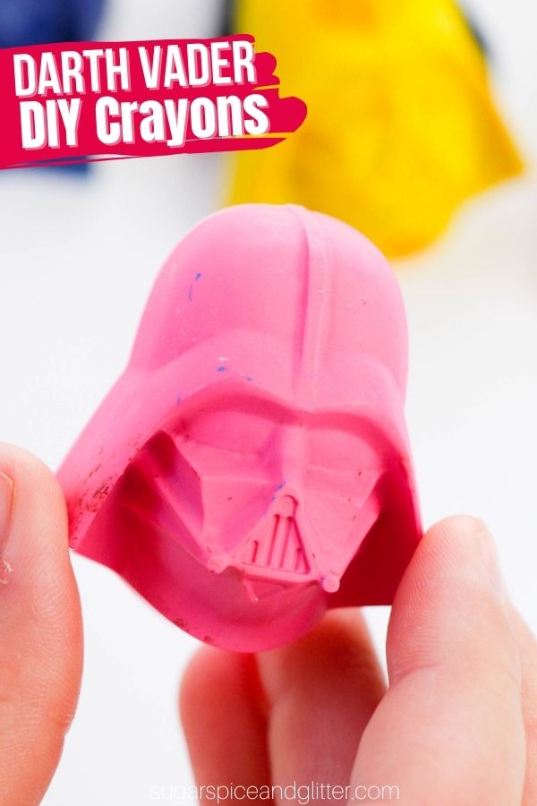 A super fun DIY for a little Star Wars fan, these Darth Vader Crayons are super simple to make and add a special touch to their drawing sessions. They'd also make a cute goody bag gift for a Star Wars birthday party