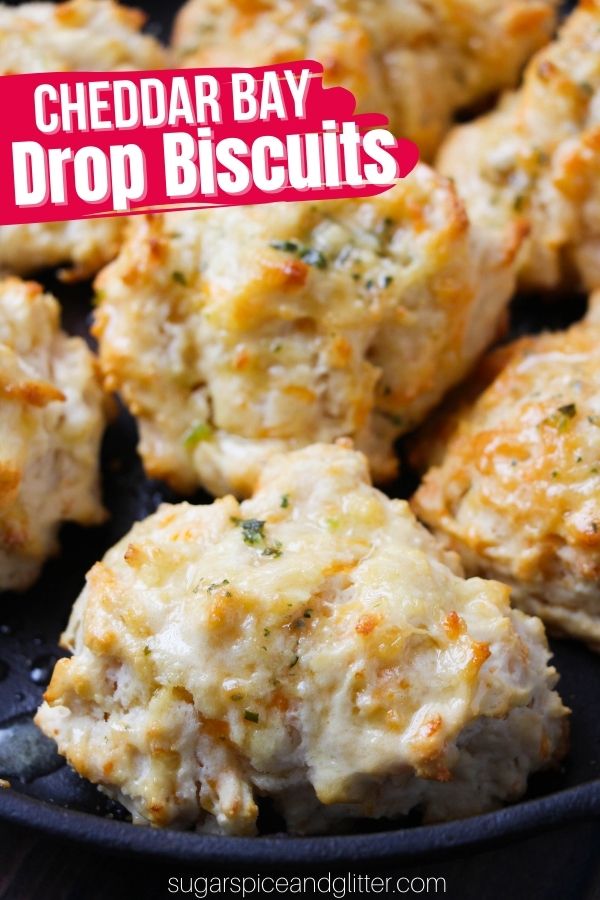 These Cheddar Bay Biscuits are light, buttery, fluffy and tender biscuits that taste just like the famous Red Lobster biscuits. It takes less than 10 minutes to whip up and enjoy with all of your favorite soups, pastas or seafood meals at home.