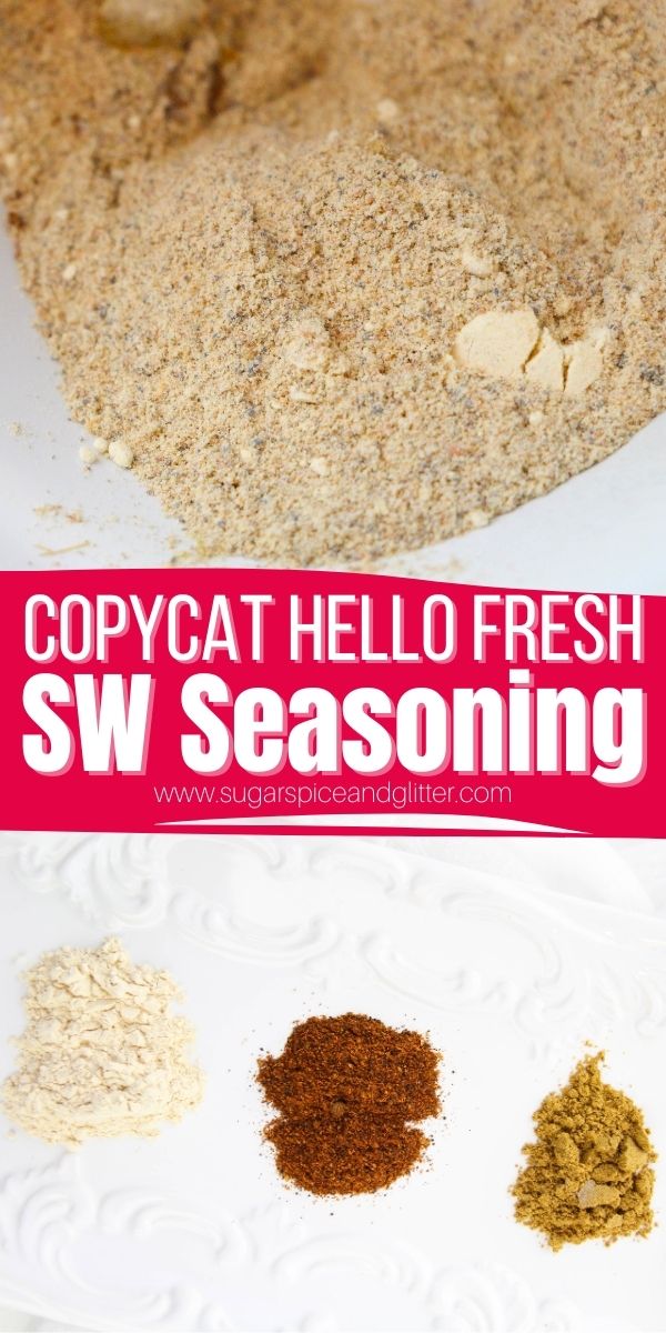 A Copycat Hello Fresh Seasoning recipe to add some zest to your spice cabinet, this Southwest Spice adds a touch of well-rounded heat and some acidity to your favorite protein dishes, giving them a little Southern flavor.