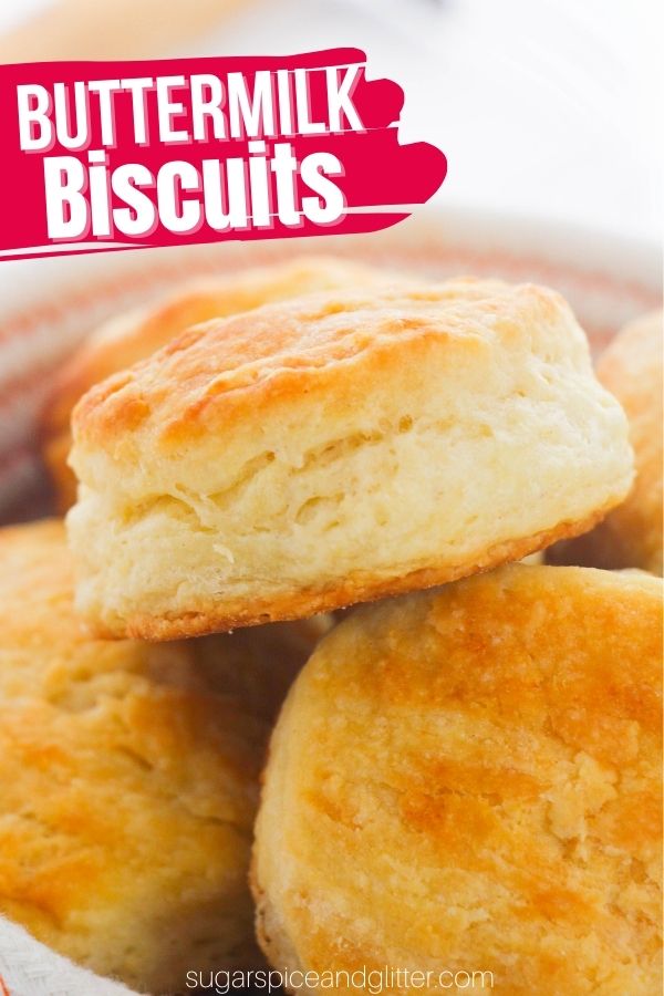 Best Ever Buttermilk Biscuits, whipped up in less than 10 minutes using ingredients you already have in your kitchen. These flaky, buttery biscuits are the perfect side for brunch or supper and there are so many unique ways to enjoy them