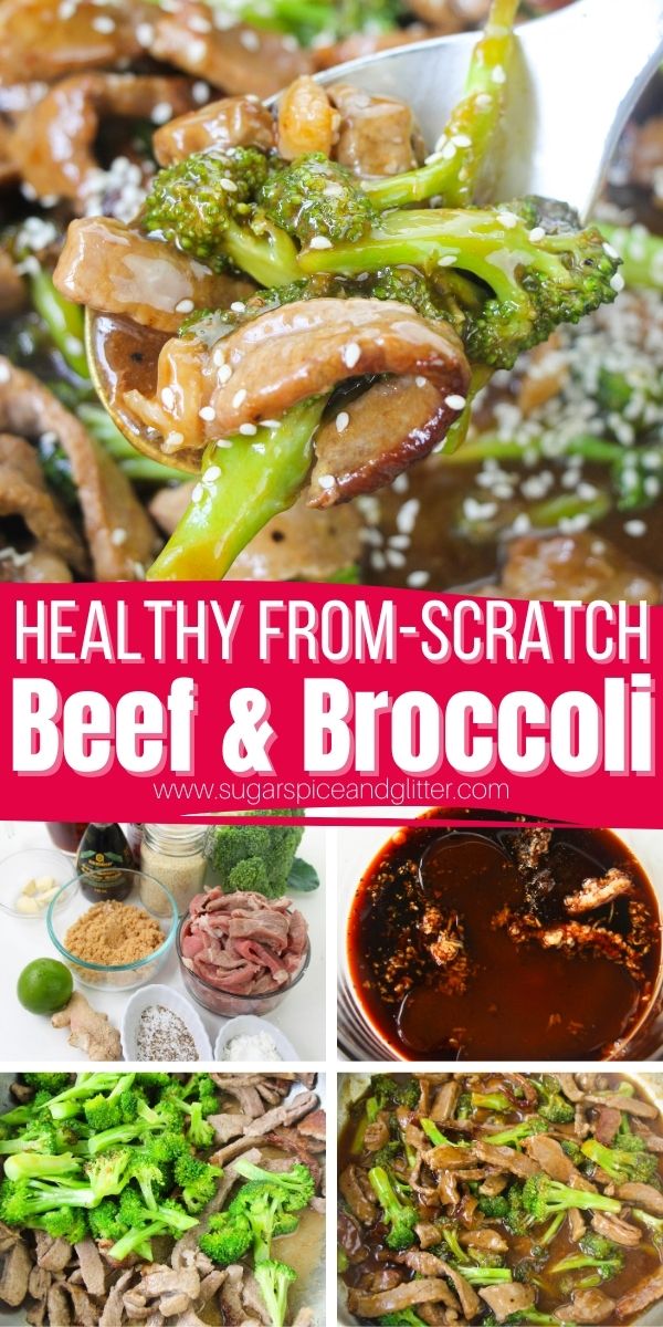 This Homemade Easy Beef & Broccoli is better than take-out! Crispy, tender strips of beef and pan-seared broccoli are coated in a homemade sweet and umami sauce with amazing flavor.