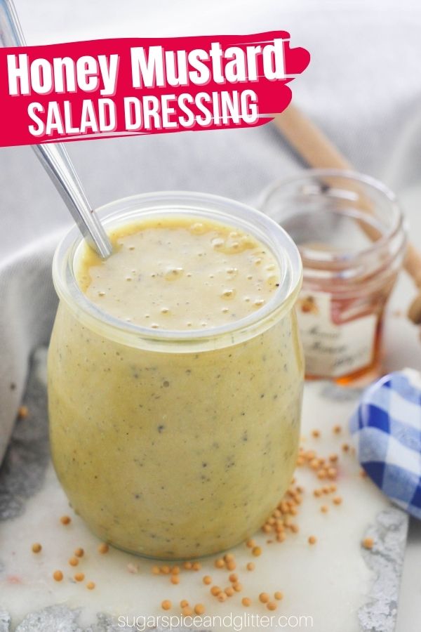 Looking to up your lunchtime salad game? A super simple, 5-minute recipe with just 5 ingredients (plus salt and pepper). This salad dressing is a lunchtime game-changer Today, we're sharing how to make honey mustard salad dressing from scratch, a tangy and sweet salad dressing to add amazing flavor to salads, chicken dishes, pastas and more.