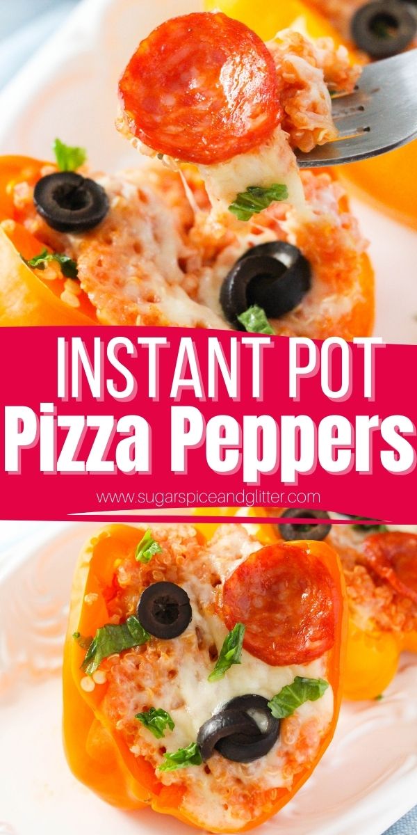 A delicious way to enjoy all of the flavors of your favorite pizza while sticking to your health goals. These Instant Pot Stuffed Pizza Peppers are a unique twist on a stuffed pepper recipe and a delicious treat to satisfy your pizza cravings.