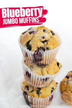 Jumbo Blueberry Muffins (with Video)