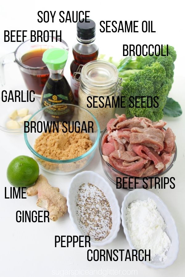 ingredients needed to make beef and broccoli