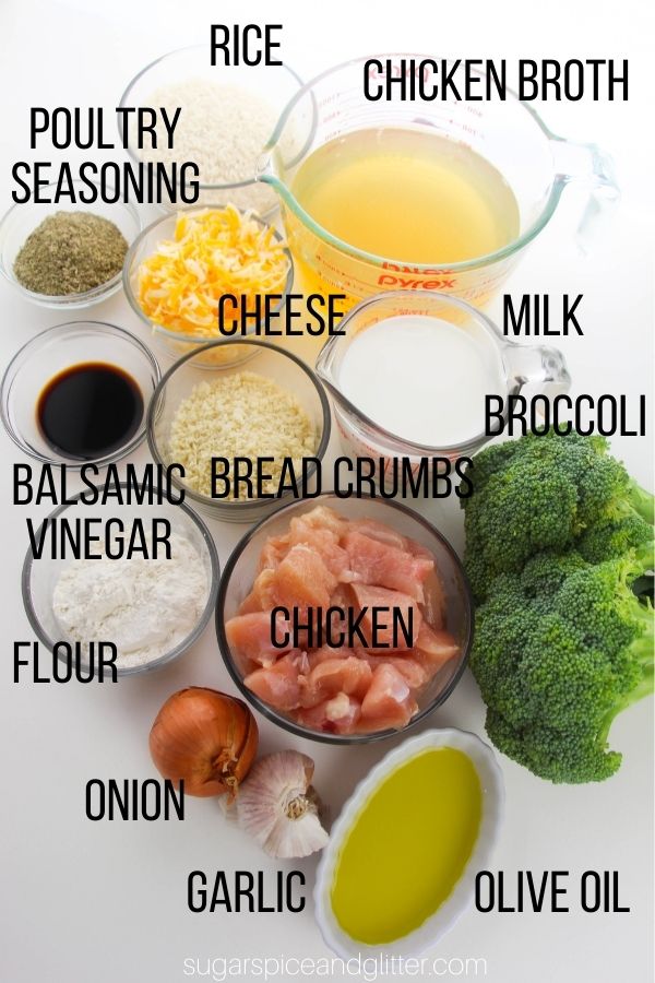 ingredients needed to make broccoli chicken casserole