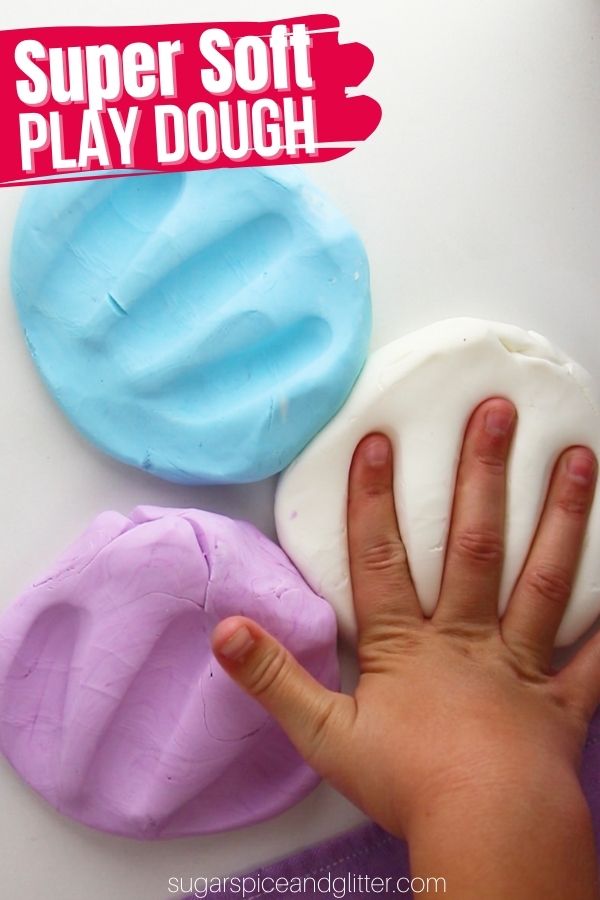 Super Soft Cornstarch and Conditioner Play Dough (with Video)