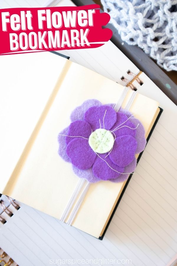 Elastic Flower Bookmark