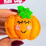 Felt Pumpkin Hair Clip (with Video)